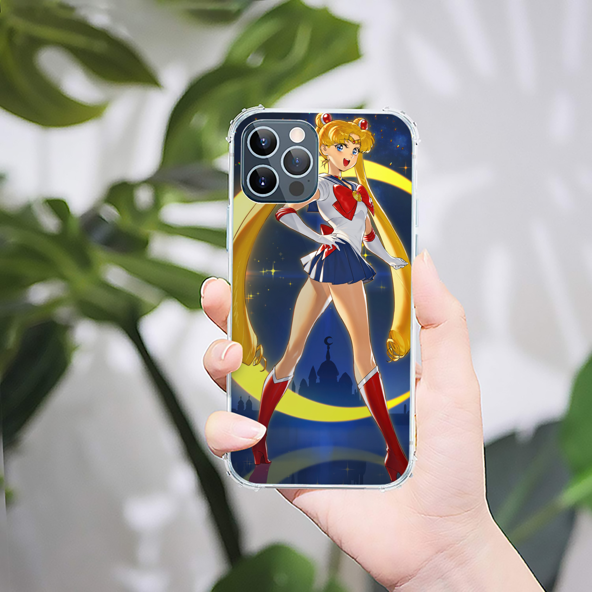 （画像用） 美少女戦士セーラームーン Sailor Moon 【iPhone 12シリーズ対応】透明スマホケース（クリアソフトケース）